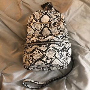 Steve Madden Mini Backpack Snakeskin